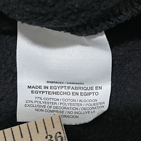 VTG Nike Sweatshirt Mens Medium Black Galaxy Overprint Just Do It Y2K Skateboard - Picture 6 of 11